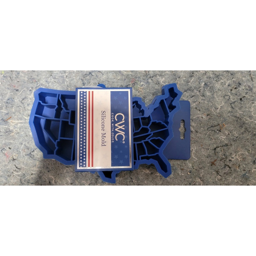 CWC Full USA Blue Silicone Mold of Each State NWT